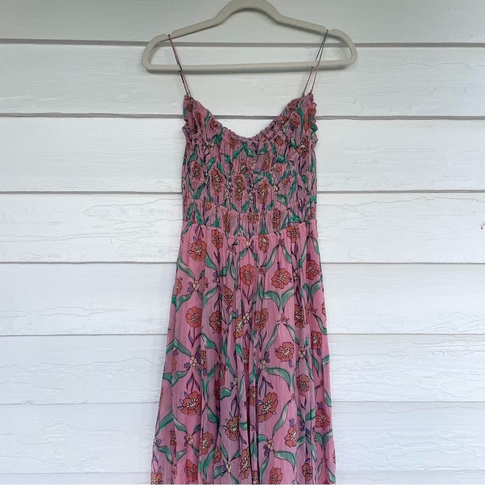 Free People Pink Floral Maxi Dress